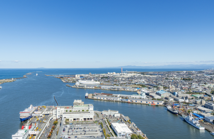 新潟市　街並み　写真