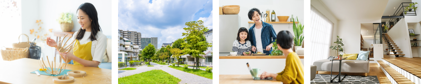 人物　住宅　写真