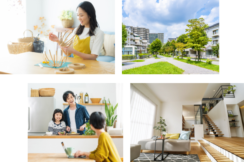 人物　住宅　写真