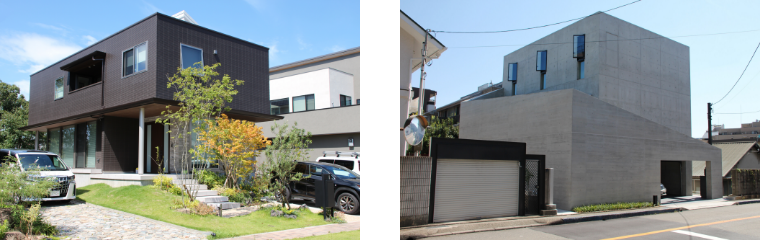 外観　コンクリート住宅　写真