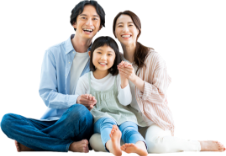 家族　笑顔　写真