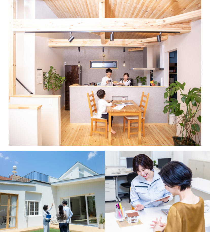 家族団欒　打ち合わせ　写真