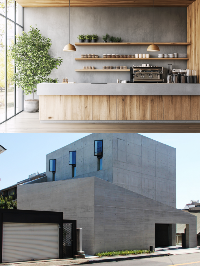 コンクリート住宅　内観外観　写真